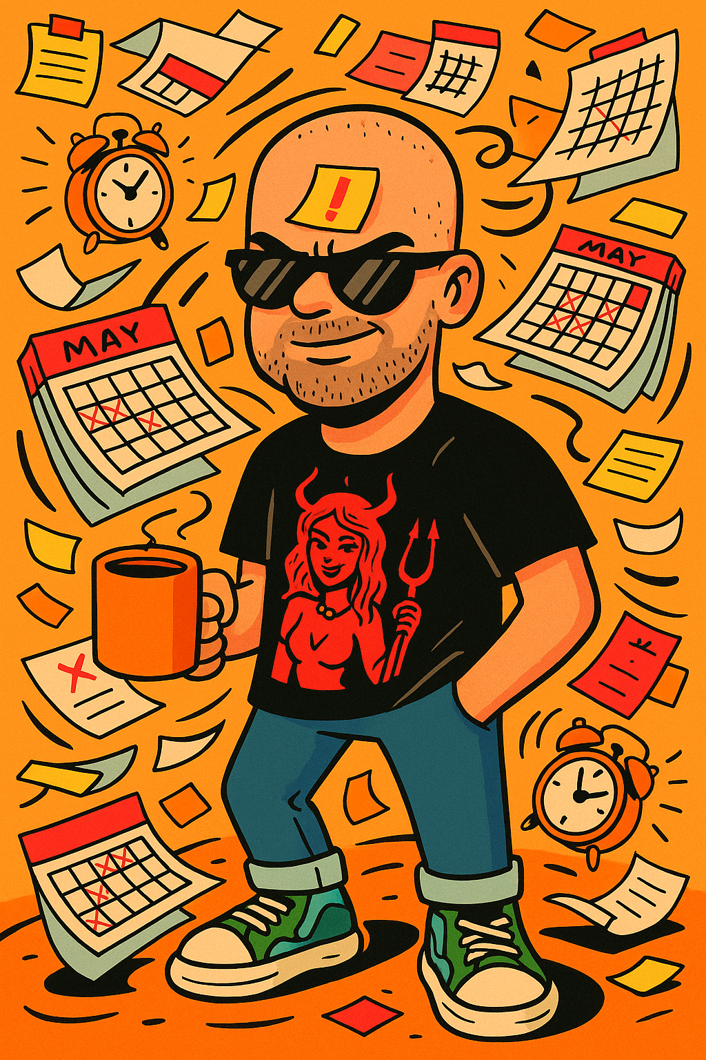 Calendar chaos and character art